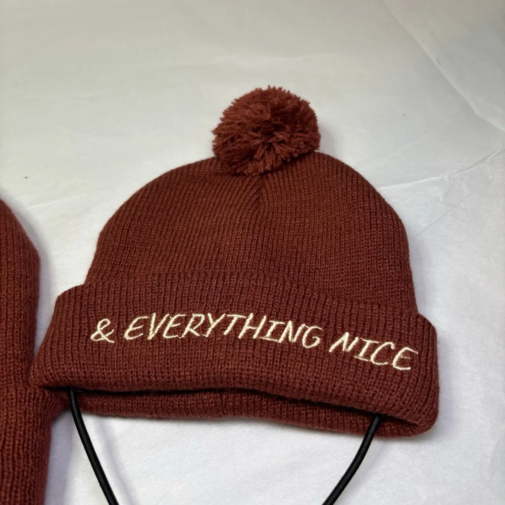 Matching Pet & Owner Hat Beanie Toboggan Pumpkin Spice Cute Fall FS Cat Dog Pup‎